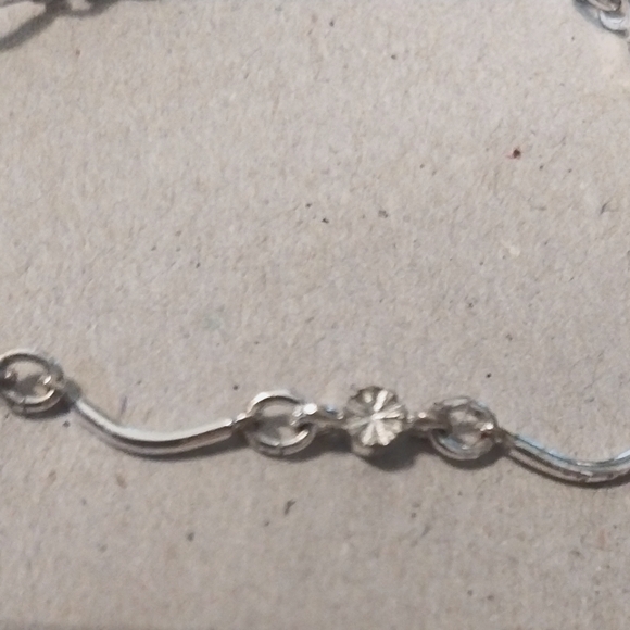 Silverplate bracelet and anklet - Picture 2 of 3